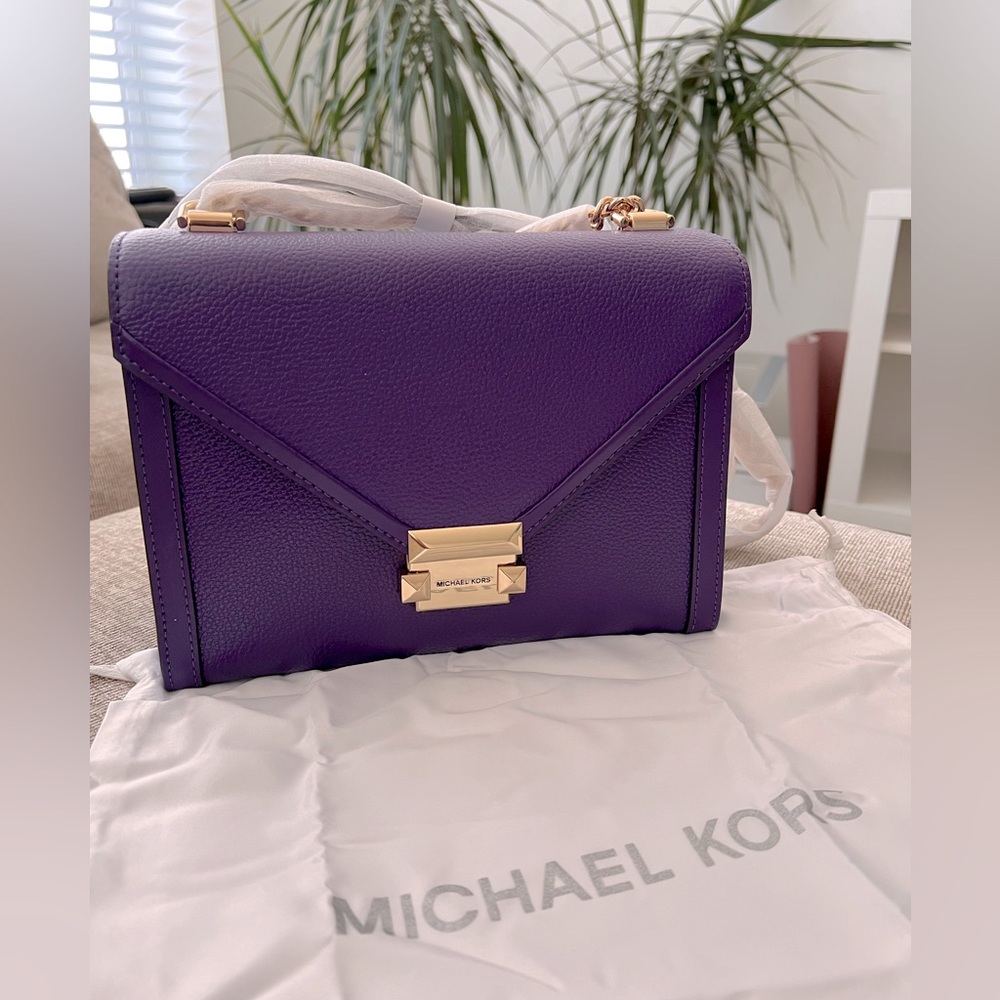 MICHAEL KORS Whitney Large Pebbled Leather Convertible Shoulder Bag - NWT